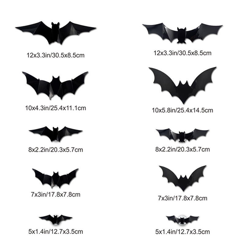 🦇Świecące nietoperze 3D na Halloween