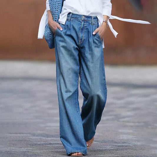 【S-3XL】👖💦Damskie jeansy casualowe w spranym stylu