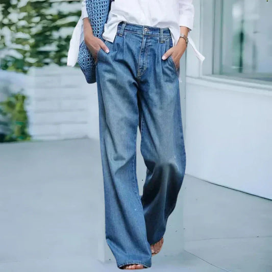 【S-3XL】👖💦Damskie jeansy casualowe w spranym stylu