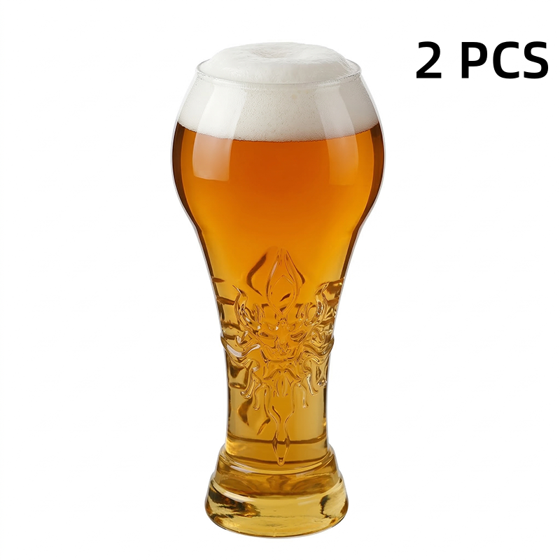 Velik vrček za pivo, okrašen z umetniškim reliefom