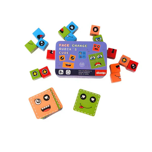 Puzzle 5D – edukacyjna gra rodzinna „Zmieniające się twarze”