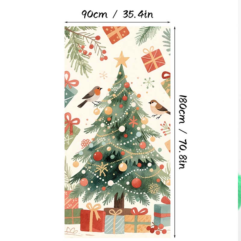 ⏰Świąteczna specjalna wyprzedaż 70% taniej!!🎄Świąteczny panel drzwiowy do natychmiastowej dekoracji świątecznej