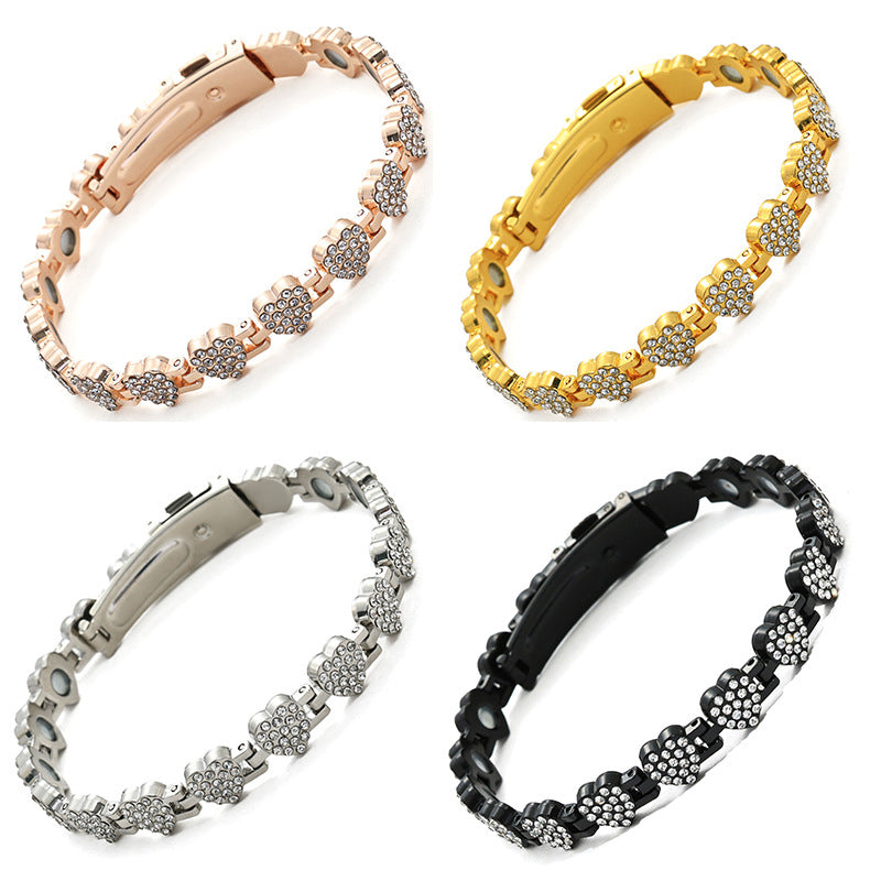 🔥 60% zniżki – Olśniewająca magnetyczna bransoletka miedziana w kształcie serca dla kobiet! 💖✨ Czysta miedź 99,99%, magnesy o mocy 3800 gaussów i regulowane dopasowanie – Elegancka, idealna na prezent