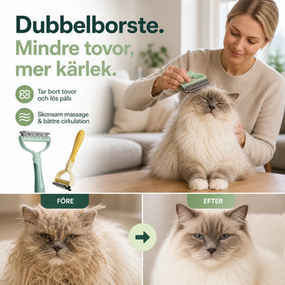 🐕 Dvostranska krtača za dlako hišnih ljubljenčkov – odstranjuje kepe in izpadle dlake | DANES PRIHRANITE 50 %! ✨