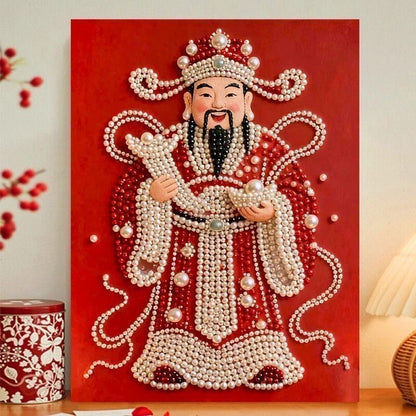 Obraz perłowy DIY z ramą do dekoracji ściennej domu