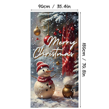 ⏰Świąteczna specjalna wyprzedaż 70% taniej!!🎄Świąteczny panel drzwiowy do natychmiastowej dekoracji świątecznej