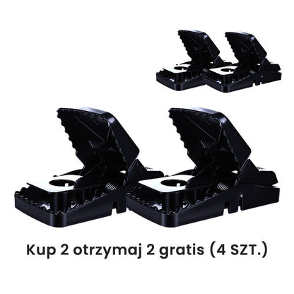 Wielokrotnego użytku pułapka na szczury z bardzo czułym mechanizmem spustowym