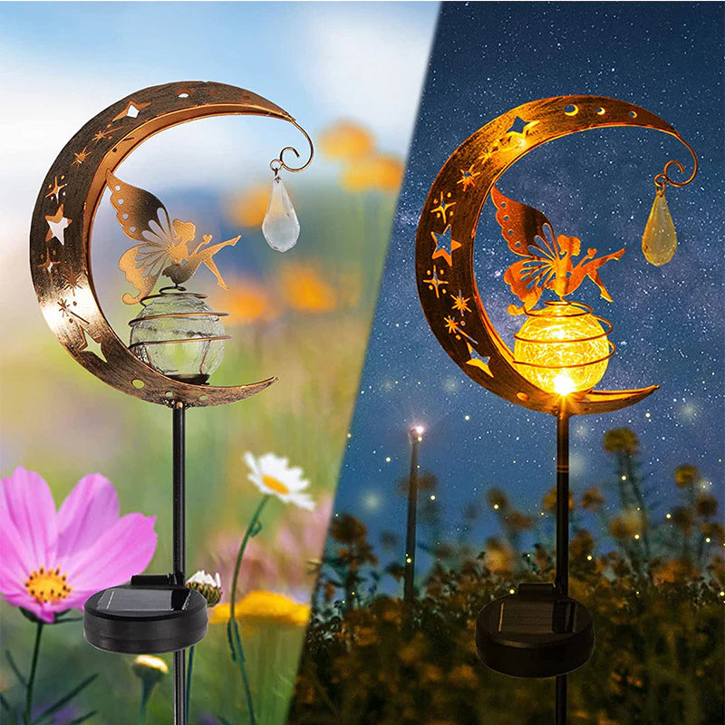 Muhasta luna in pravljična sončna vrtna svetilka