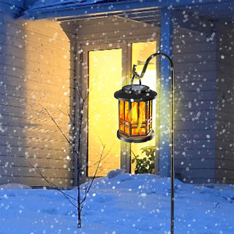 ✨🔥Ulepszona latarnia solarna z efektem migoczącego płomienia - wodoodporna i idealna na zewnątrz Cena regularna 119,00 zł