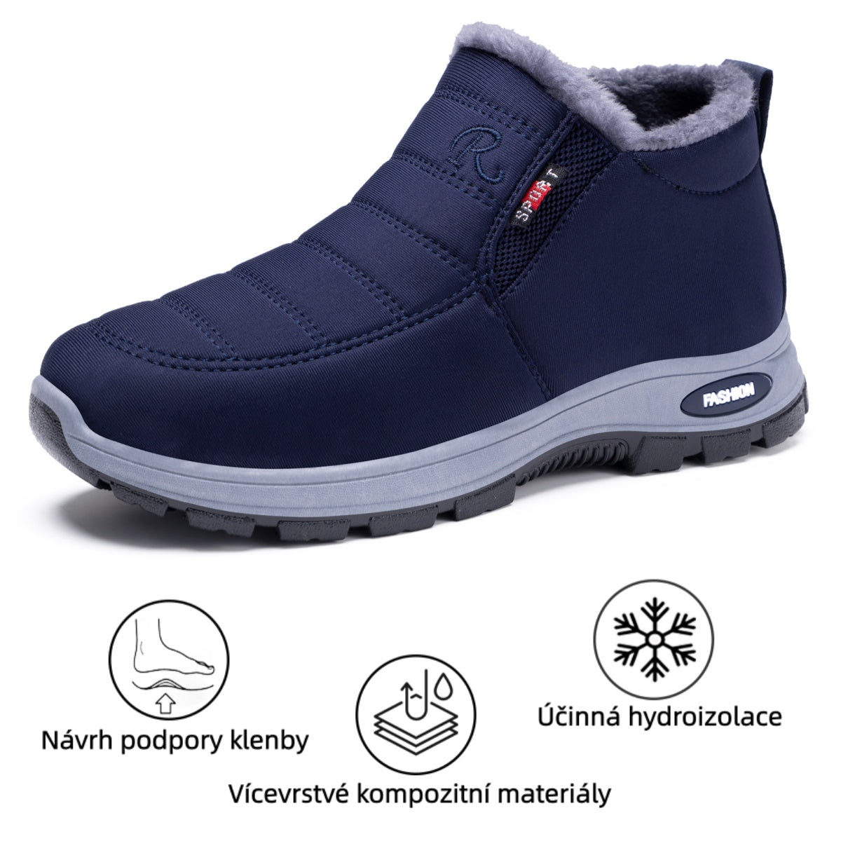 Ergonomiczne, zimowe buty ortopedyczne na ból stóp, kolan i pleców - Unisex