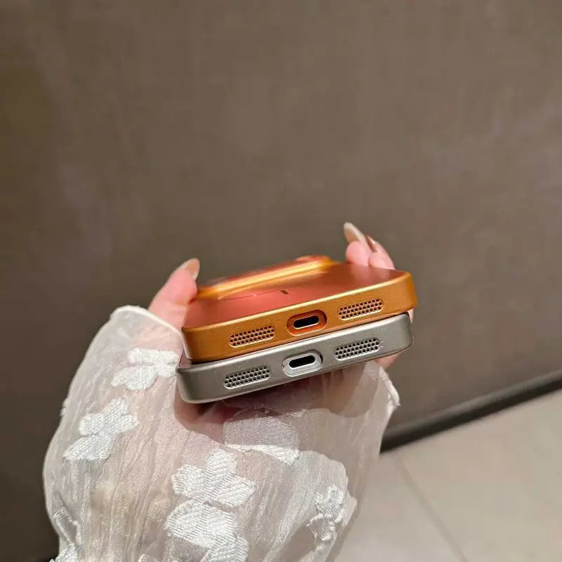 Nowe luksusowe, matowe, metaliczne etui ochronne MagSafe odporne na upadki do serii iPhone