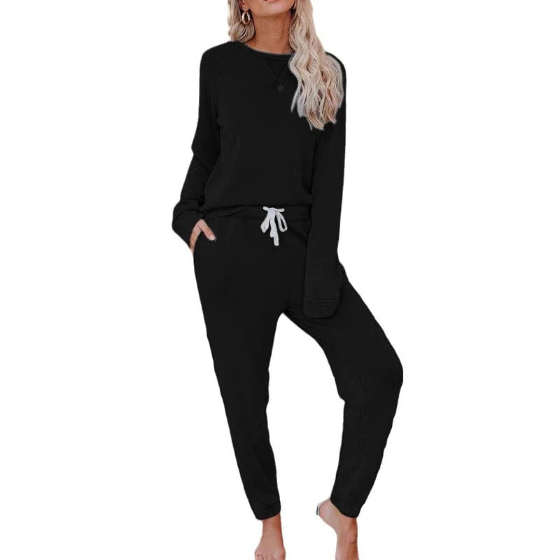 ✨Damski, luźny, swobodny komplet składający się z topu i spodni, 2 części