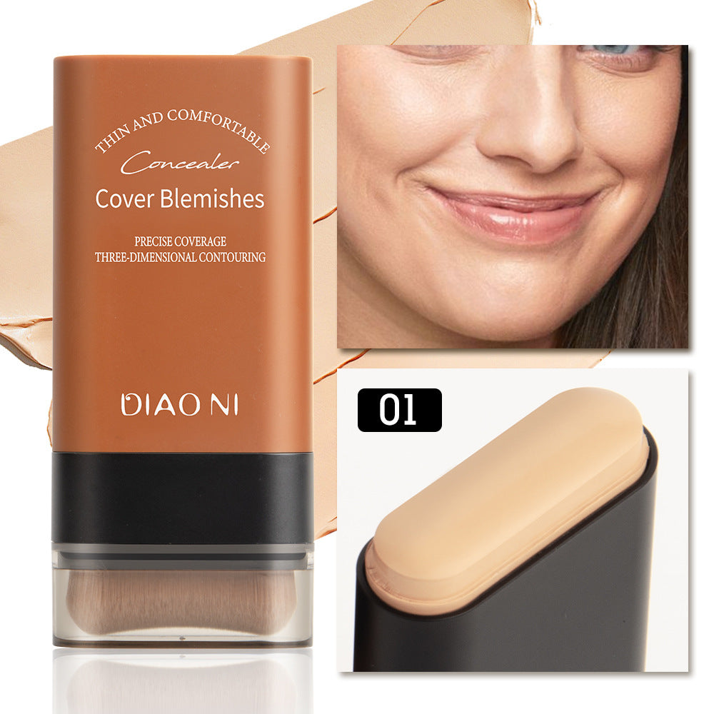 🔥Kup 1, a 1 dostaniesz GRATIS✨2025 Instant Concealing Foundation Stick z wbudowanym pędzlem