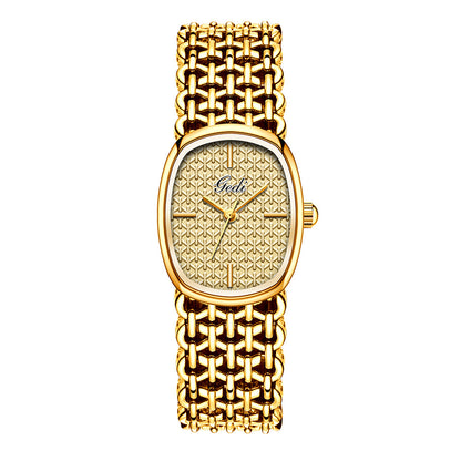 ✨⌚Elegantna pletena kremenčeva ura za ženske