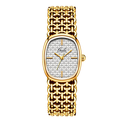 ✨⌚Elegantna pletena kremenčeva ura za ženske