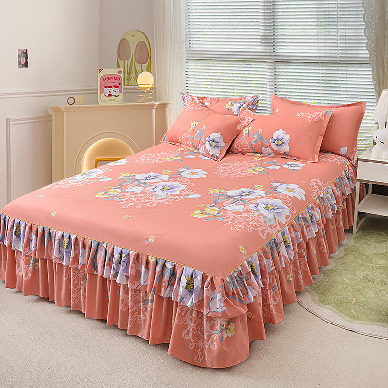 ⏳Časovno omejen 50 % popust⏰3-delni komplet nabranega spalnogo krila🛏️