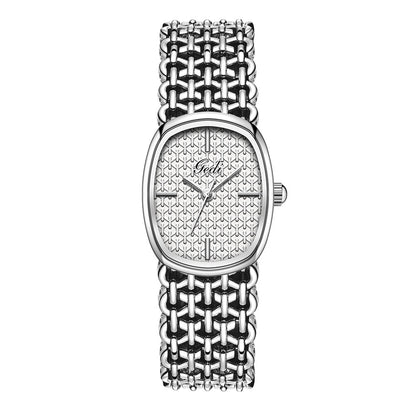 ✨⌚Elegantna pletena kremenčeva ura za ženske