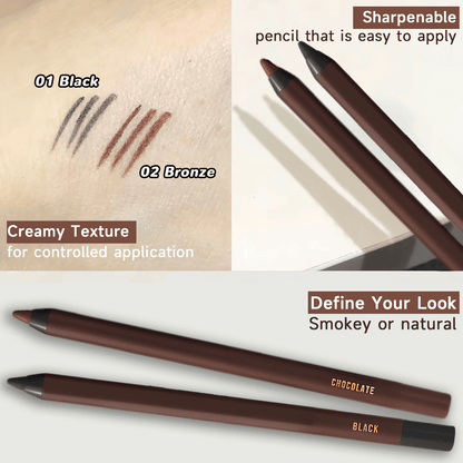 🌟24-godzinna wodoodporna kredka do oczu Duo Temperable Eye Pencil