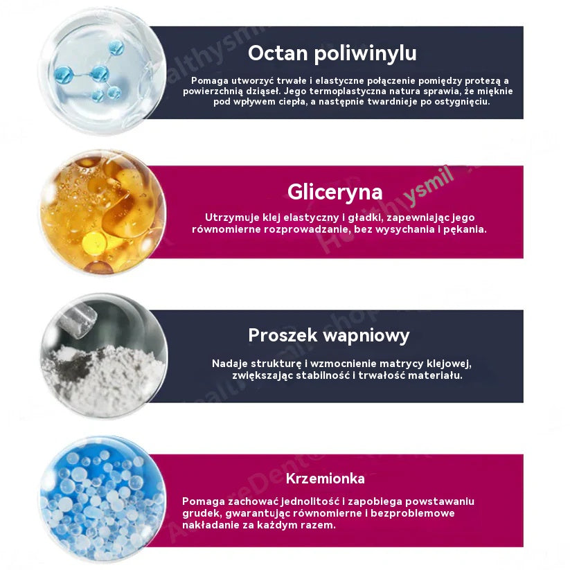 Lepilo za proteze AdhereDent® – stabilnost in naravno udobje nošenja