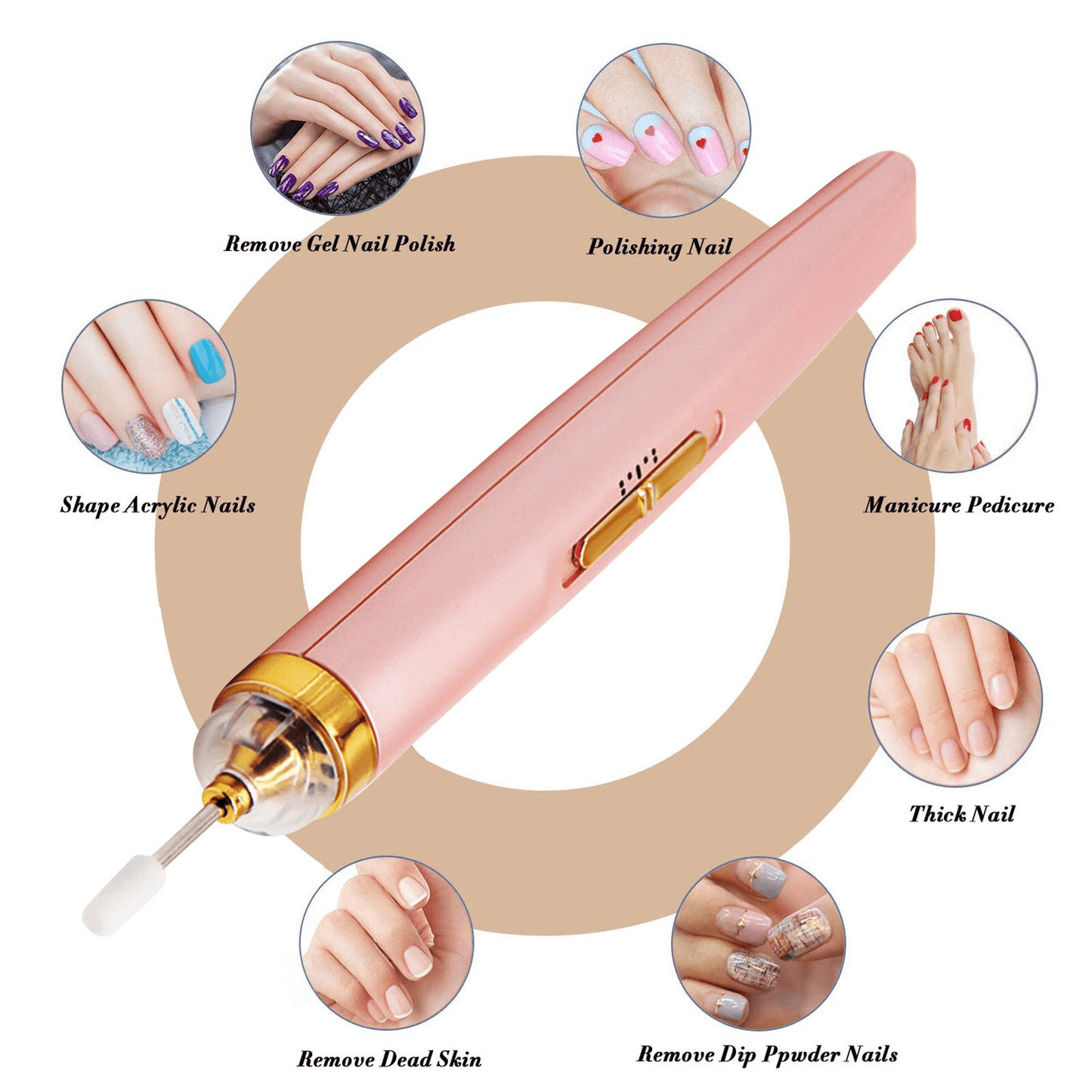 GLAMICS ELEKTRYCZNY PROFESJONALNY ZESTAW DO MANICURE I PAZNOKCI💅