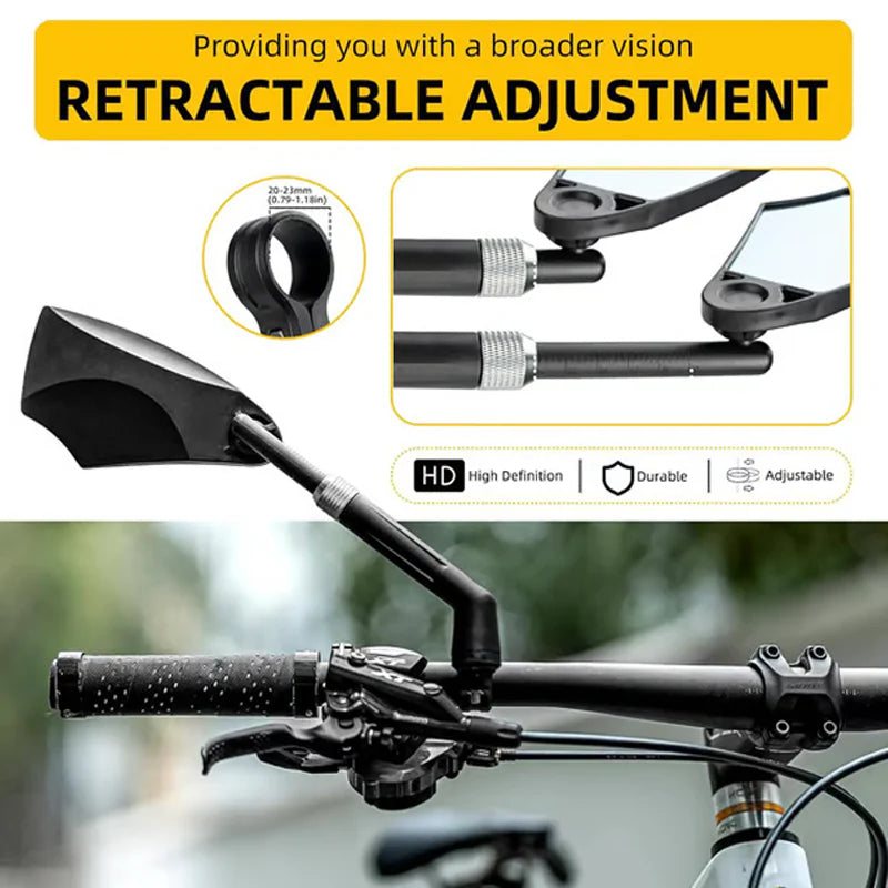 Lustro na kierownicę roweru z regulacją 360°