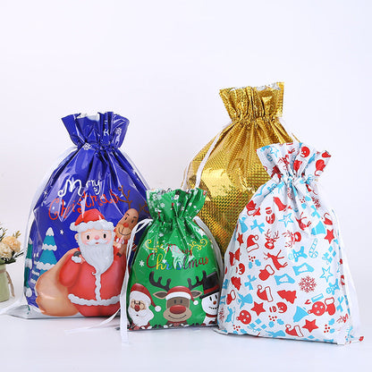 🎅Torby prezentowe świąteczne ze ściągaczem (biodegradowalne)