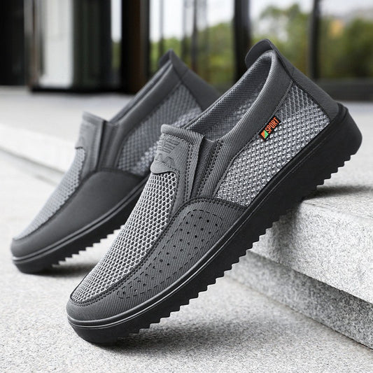 Nowe, oddychające, wsuwane buty sportowe męskie z siateczki