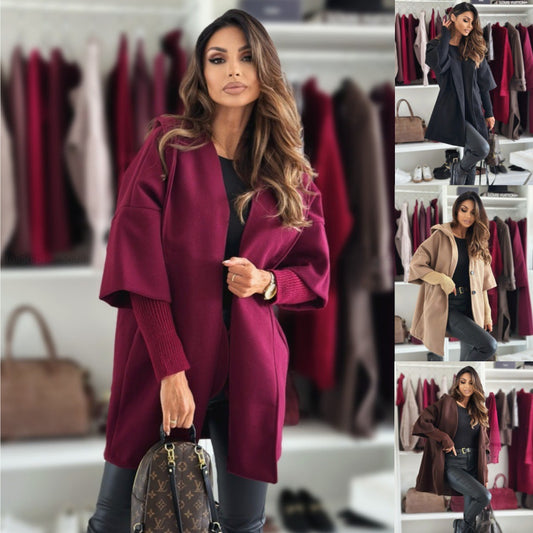 Elegancka damska kurtka z kapturem