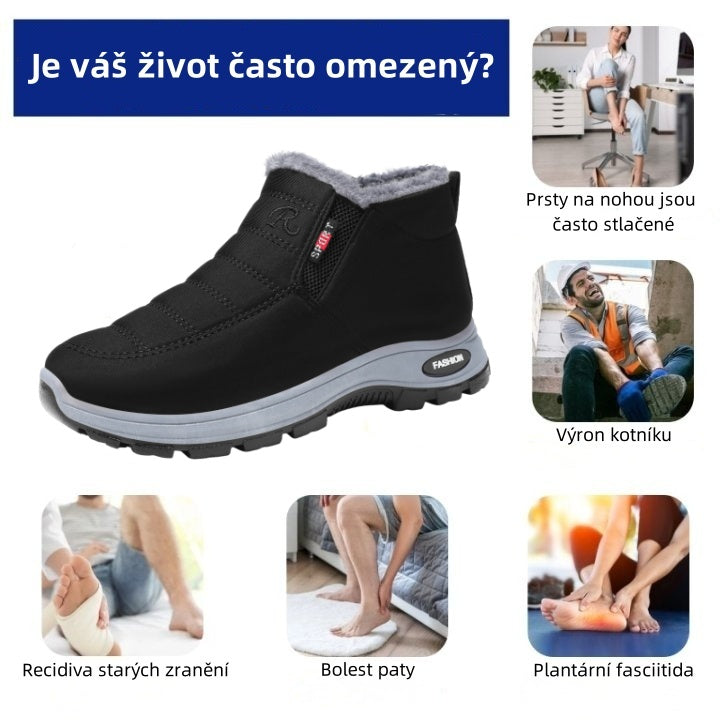 Ergonomiczne, zimowe buty ortopedyczne na ból stóp, kolan i pleców - Unisex