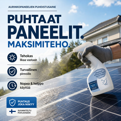 Čistilo za sončne celice za največjo učinkovitost