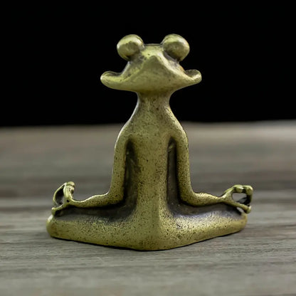 Meditoad – Elegancki Metalowy Uchwyt Na Kadzidełka w Kształcie Zaby