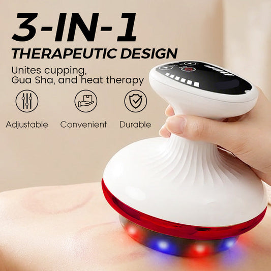 3-v-1 ročni masažer za gua sha in kopiranje