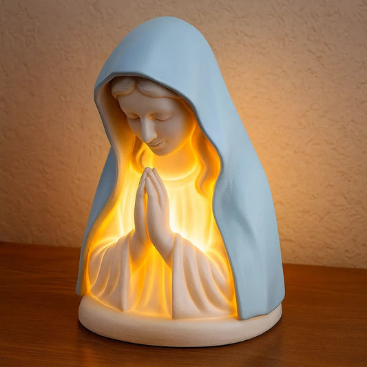 Nocna lampka z modlitwą Matki Boskiej