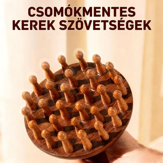 Naturalny grzebień do masażu z drzewa sandałowego
