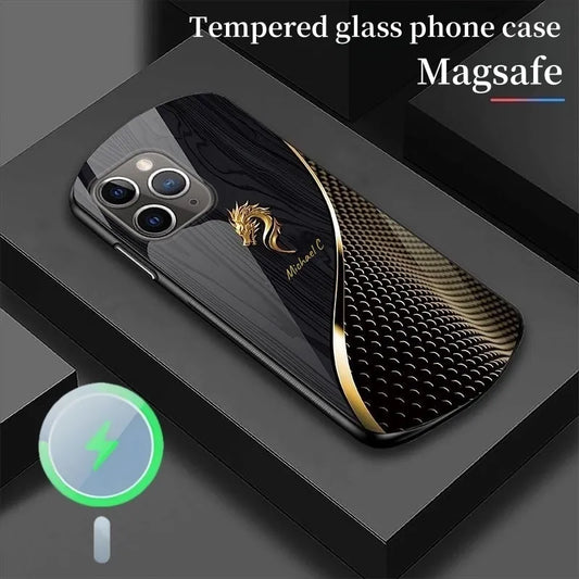 Spersonalizowane etui na telefon Dragon Magsafe Glass