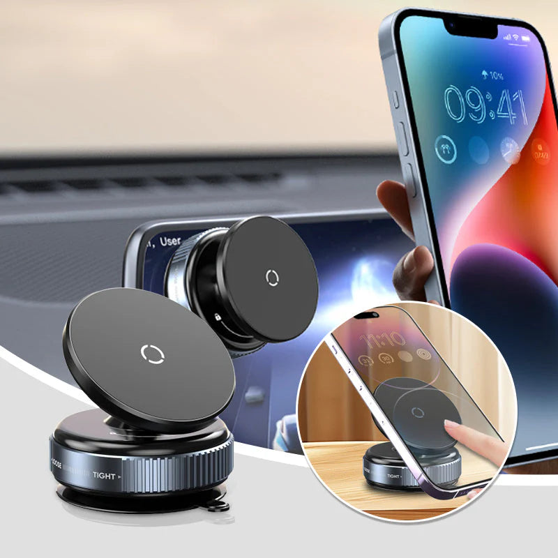 Držalo za telefon s prisesalno skodelico, ki se vrti za 360°