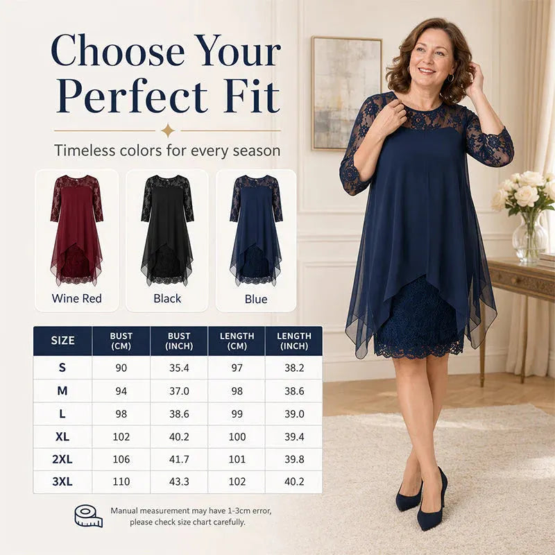 ✨Chiffon Lace Dress For Women