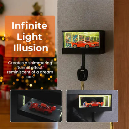 🚗Brelok samochodowy LED Infinity Mirror🎄Pokaż swoje ulubione samochody