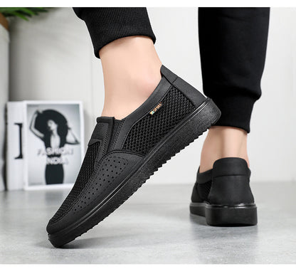 Nowe, oddychające, wsuwane buty sportowe męskie z siateczki