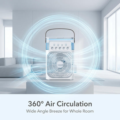 Namizni ventilator z vlažilnikom in hladilnim učinkom »Ice Mist«