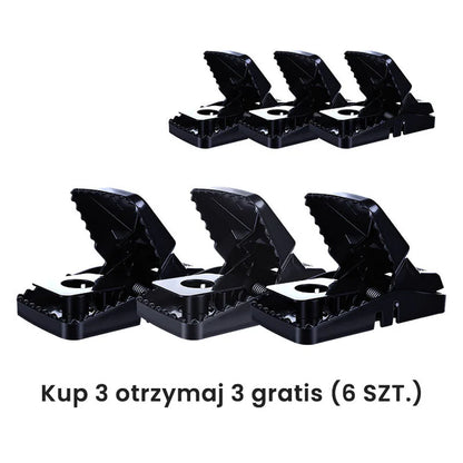 Wielokrotnego użytku pułapka na szczury z bardzo czułym mechanizmem spustowym