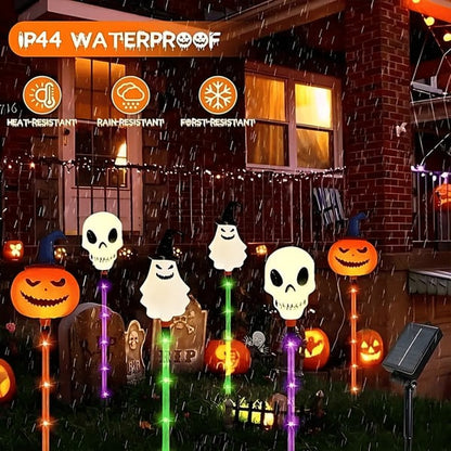 👻🎁6 lampek ogrodowych LED zasilanych energią słoneczną na Halloween