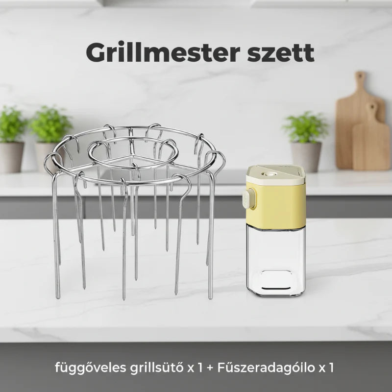 🥩Frytkownica powietrzna Grill Grill pionowy do kebaba + bezpłatne rękawice odporne na ciepło🍤
