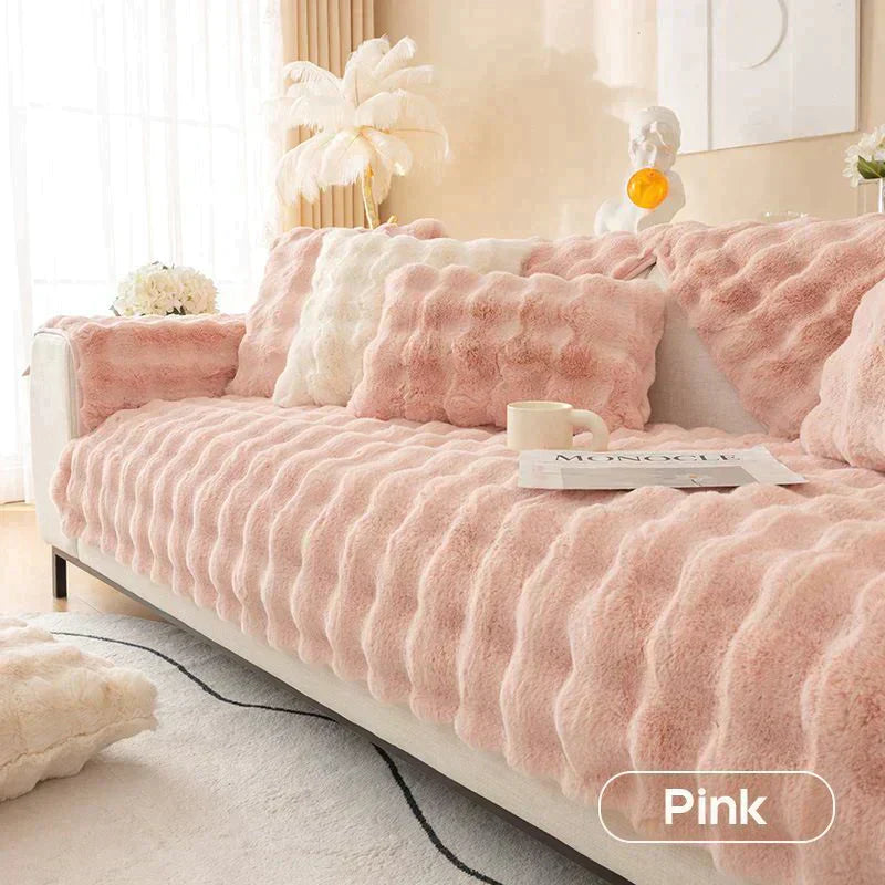 🛋️☁️ Pokrowiec na sofę z grubego pluszu króliczego❄️
