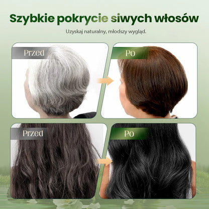 Delikatna roślinna farba do włosów – szybko działająca