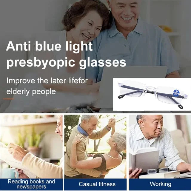 🔥1+1 gratis🔍👀 Oster vid na blizu in daleč | Očala za branje z avtomatskim ostrenjem👓