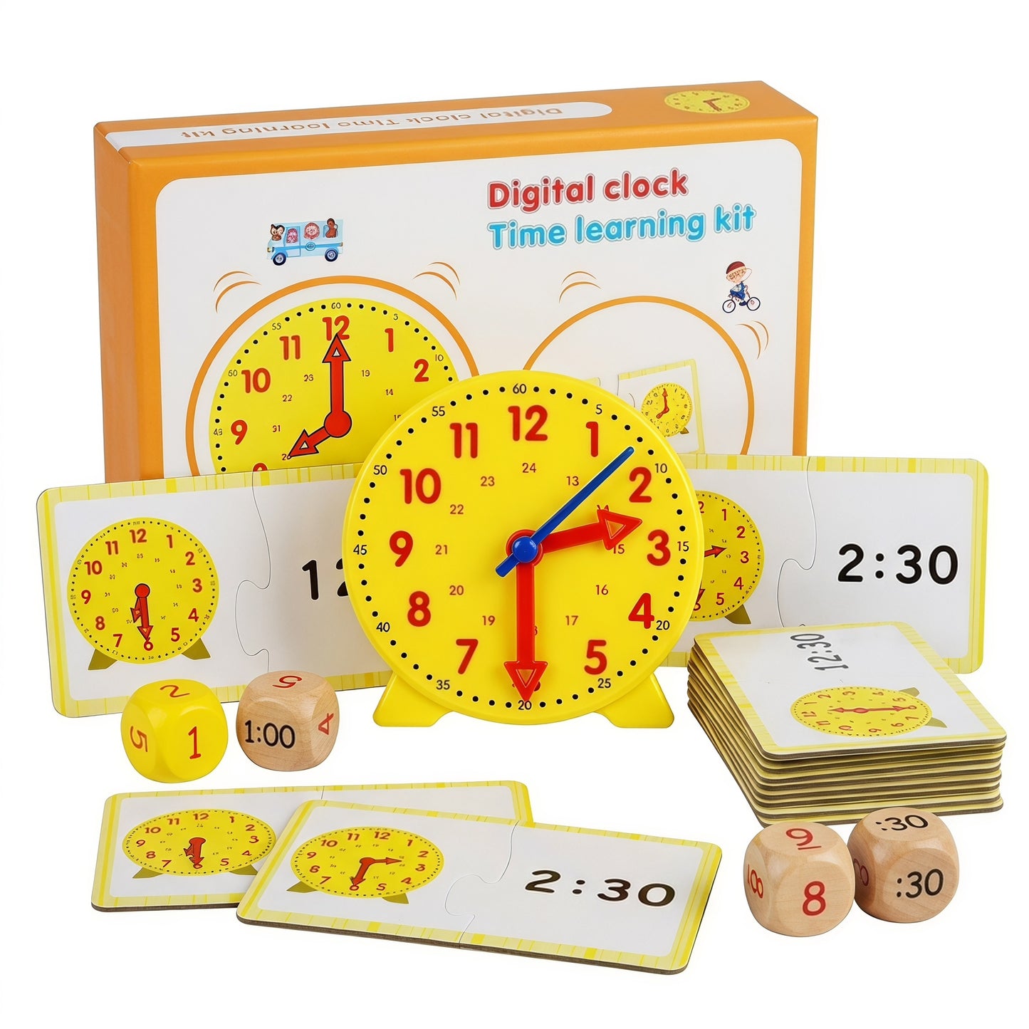 Učni pripomočki v obliki digitalnih ur za otroke