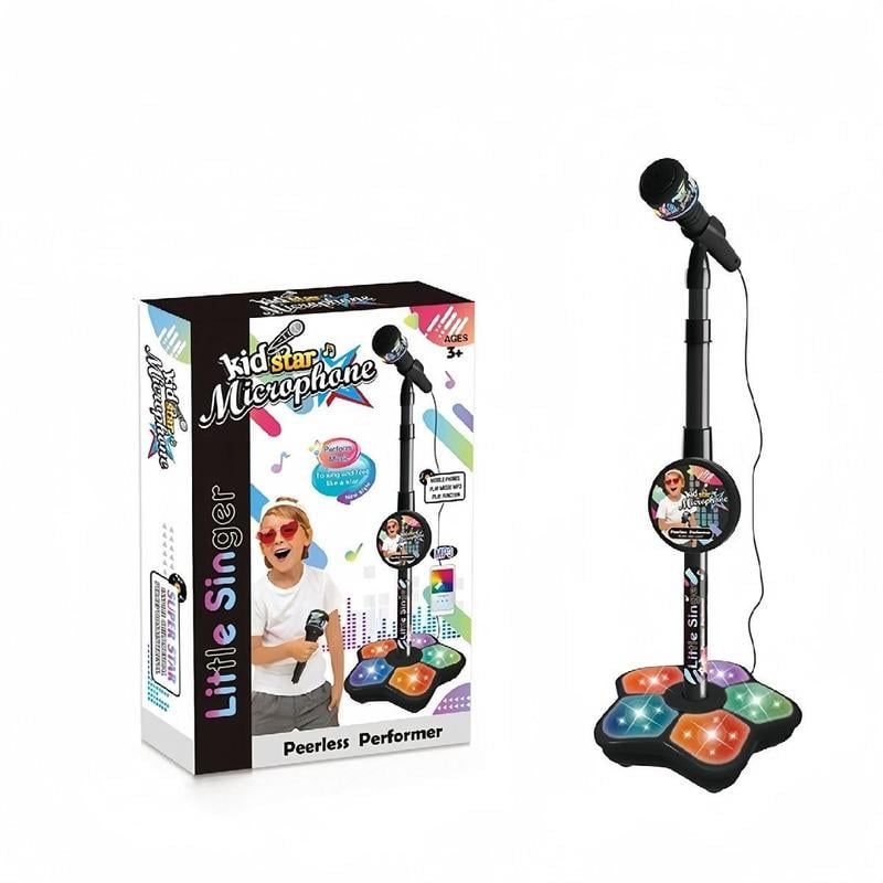 🎅Gorąca wyprzedaż świąteczna 60% zniżki🎁 Zabawka mikrofonowa, zabawka karaoke z oświetleniem