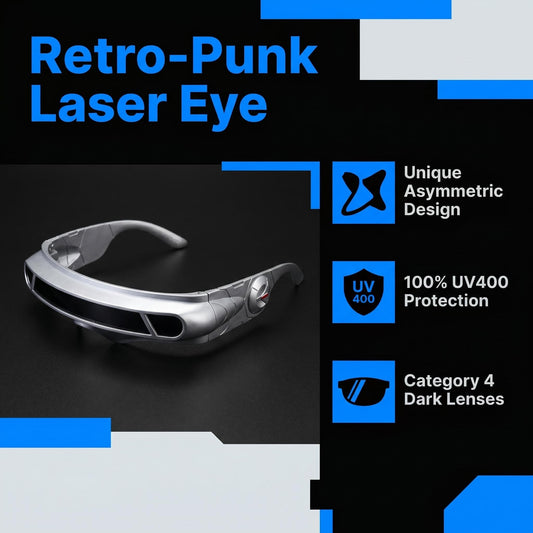 Retro punk asimetrična sončna očala