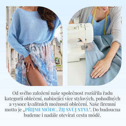 Niebieski dwuczęściowy komplet: niebieski top z kokardą na plecach i spódnica z tiulu✨